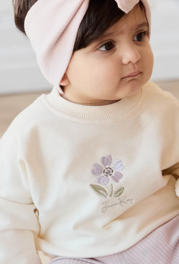 Jamie Kay - Organic Cotton Bobbie Sweatshirt - Parchment Lola|136598
