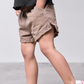 Little Bipsy - Ruffle Cotton Twill Shorts - Mushroom|149325