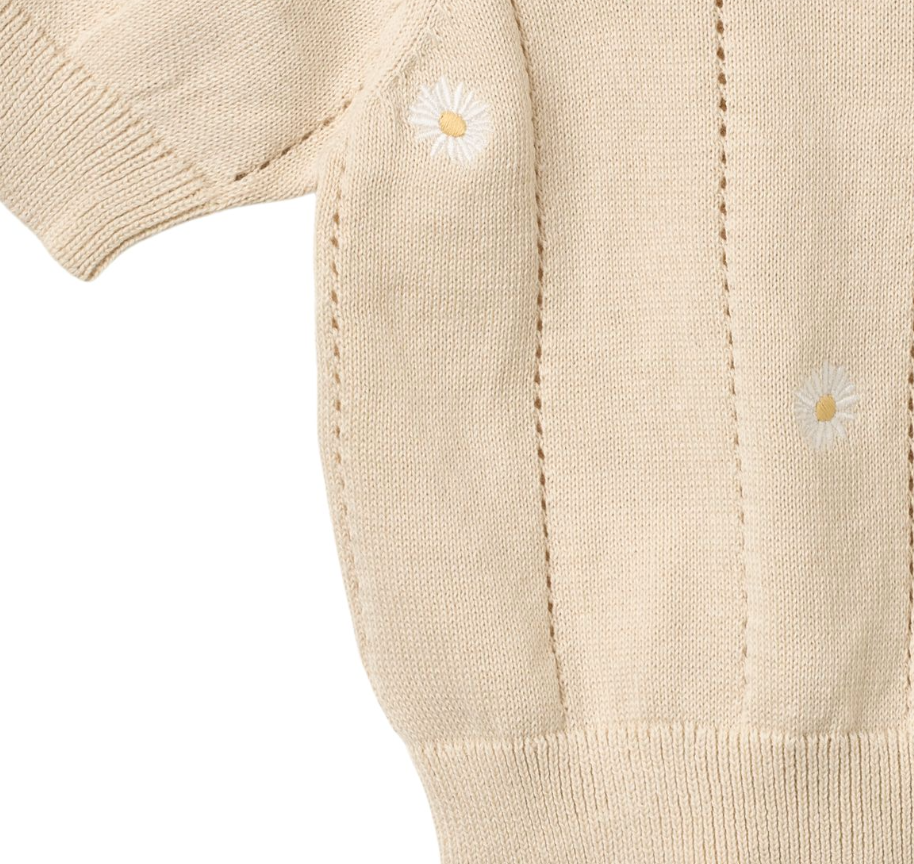 Wheat - Knit Top S/S Malvina Sandshell|197162