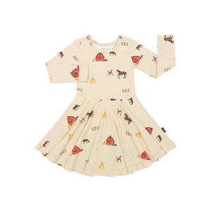Belan.J - Long Sleeve Twirl Dress Hay Neighbour|153138