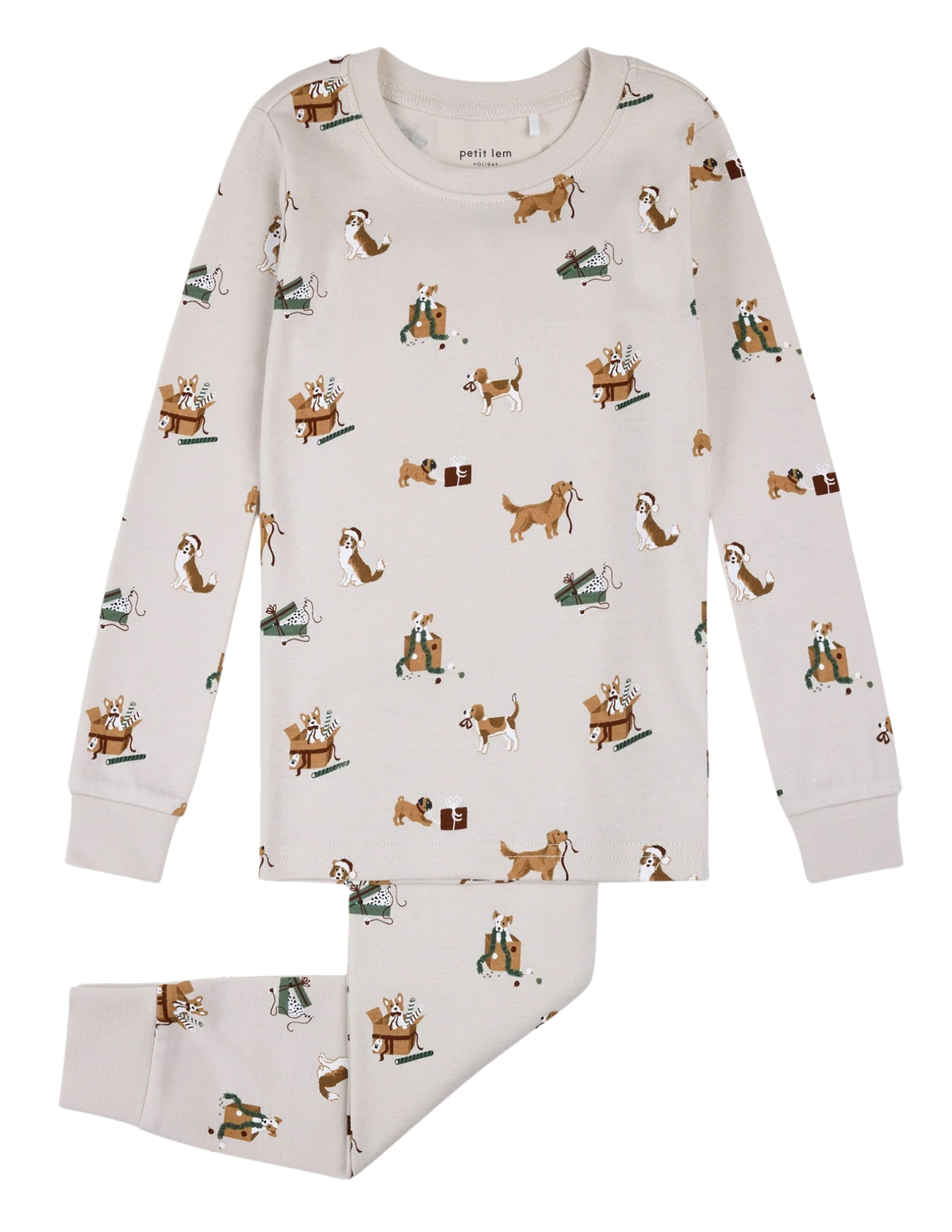 Petit Lem - 2 Piece PJ - Christmas Pups