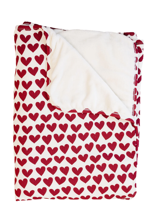 Mebie Baby - Hearts Bamboo Fleece Quilt|185286