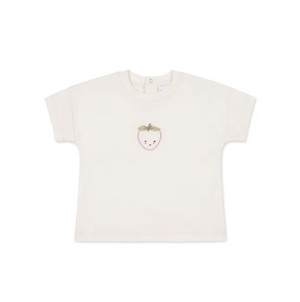 Jamie Kay - Pima Cotton Mimi Top - Parchment Blushing Berry|136613
