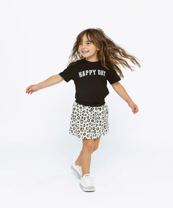 Little Bipsy - "Happy Day" Elevated Tee - Black|103966