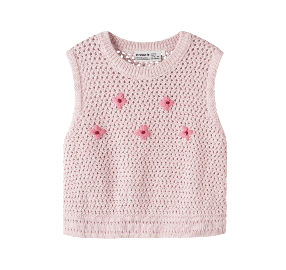 Name It - Knit Flower Vest|216010