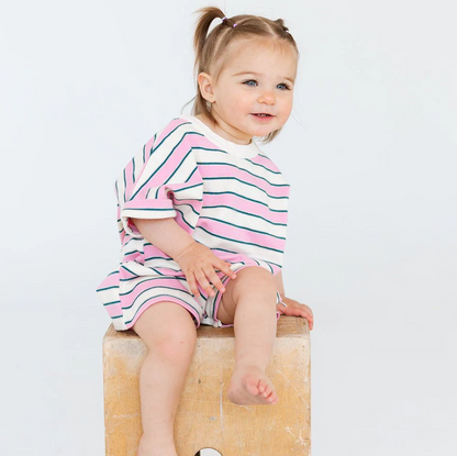 Roobear - Cotton Striped Romper|212544