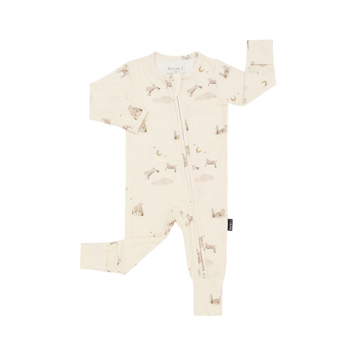 Belan.J - Footless Zipper Sleeper Little Lambs|153104
