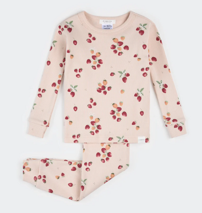 Petit Lem - 2 Piece PJ - Strawberry Bow|187051