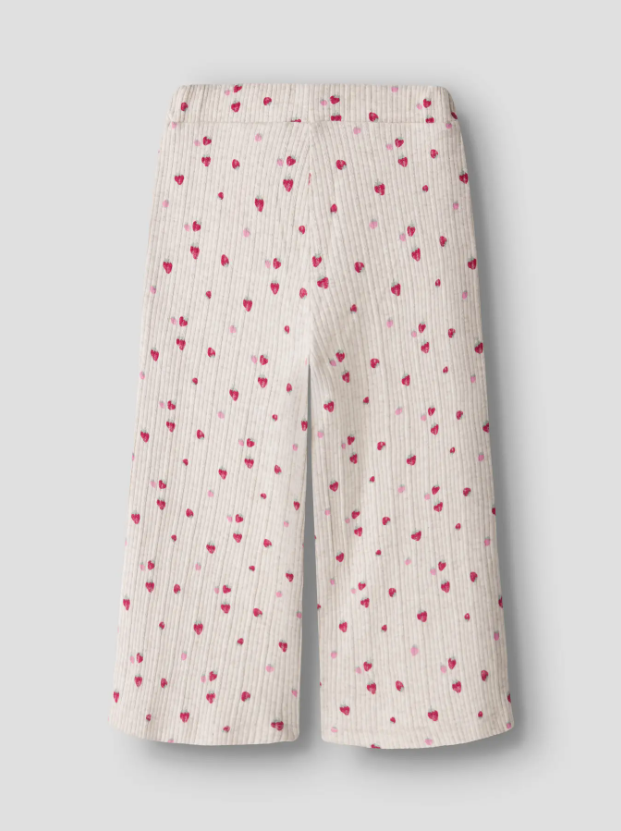 Name It - Strawberry Sprinkle Wide Leg Pants|208224