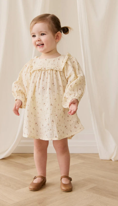 Jamie Kay - Organic Cotton Muslin Amira Dress Dina Antique|176905