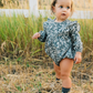 Mebie Baby - Floral Long Sleeve Ruffle Bubble Romper|104169