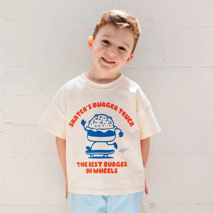 Roobear - Skater's Burger Truck Organic Cotton Tee|212500