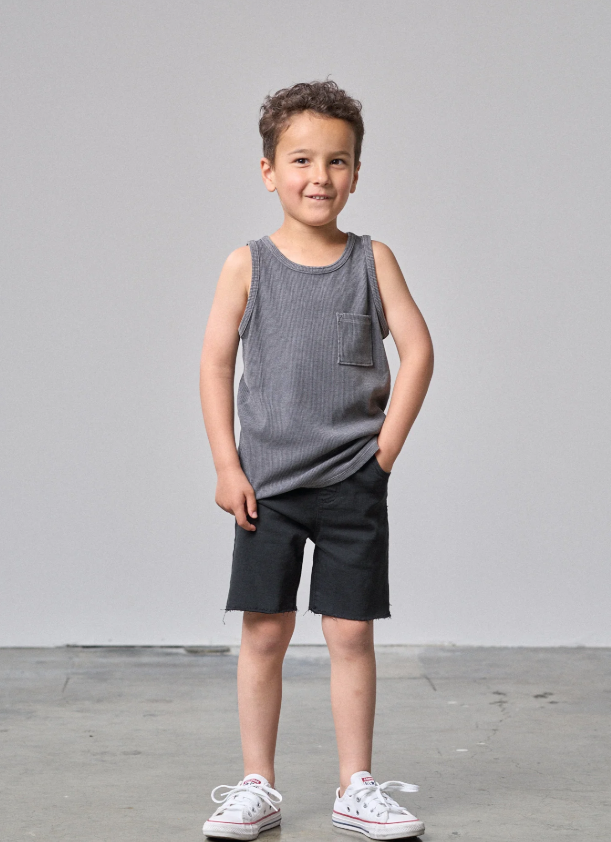 Little Bipsy - Acid Wash Ribbed Tank|141780