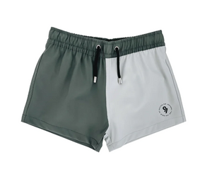 97 Design Co - Swim Trunks Gray Color Block|65756