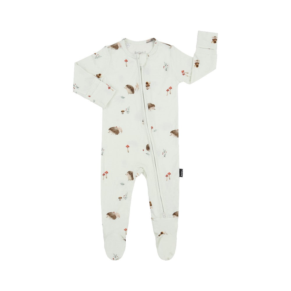 Belan.J - Footed Zipper Sleeper - Hedgehogs|217801