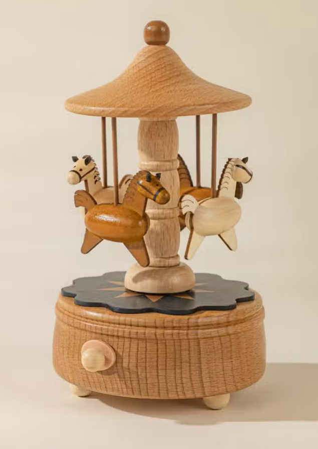 Coco Village - Wooden Music Box - The Carousel|76681