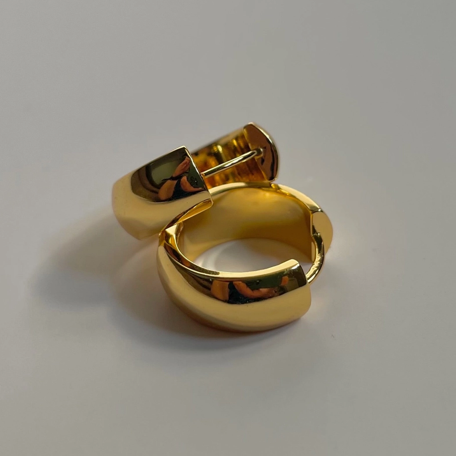 Paperclip Earrings - 18K PVD Gold Plating|176877