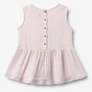 Wheat - Top Lace Bea Purple Flowers|197188