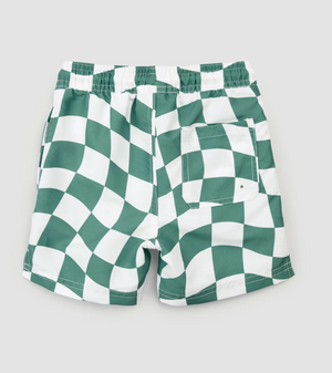 Miles The Label - Swim Trunk Wavy Check|192896