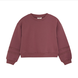 Enfant - Sweatshirt Ruffle - Rouge|155849