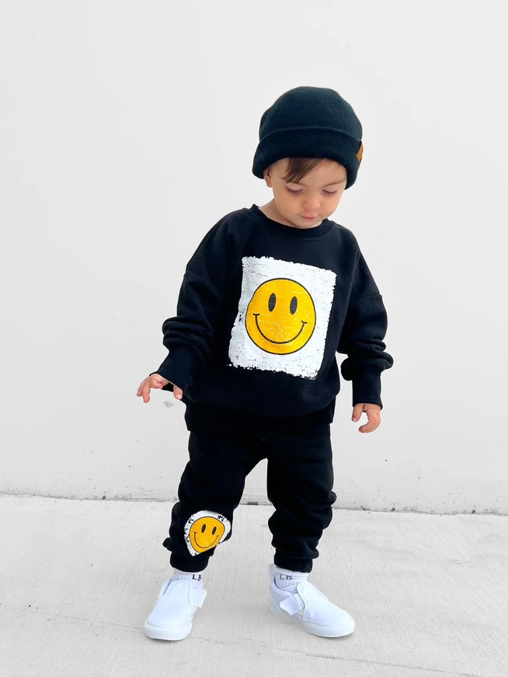 Little Bipsy - Smiley Elevated Crewneck|106970