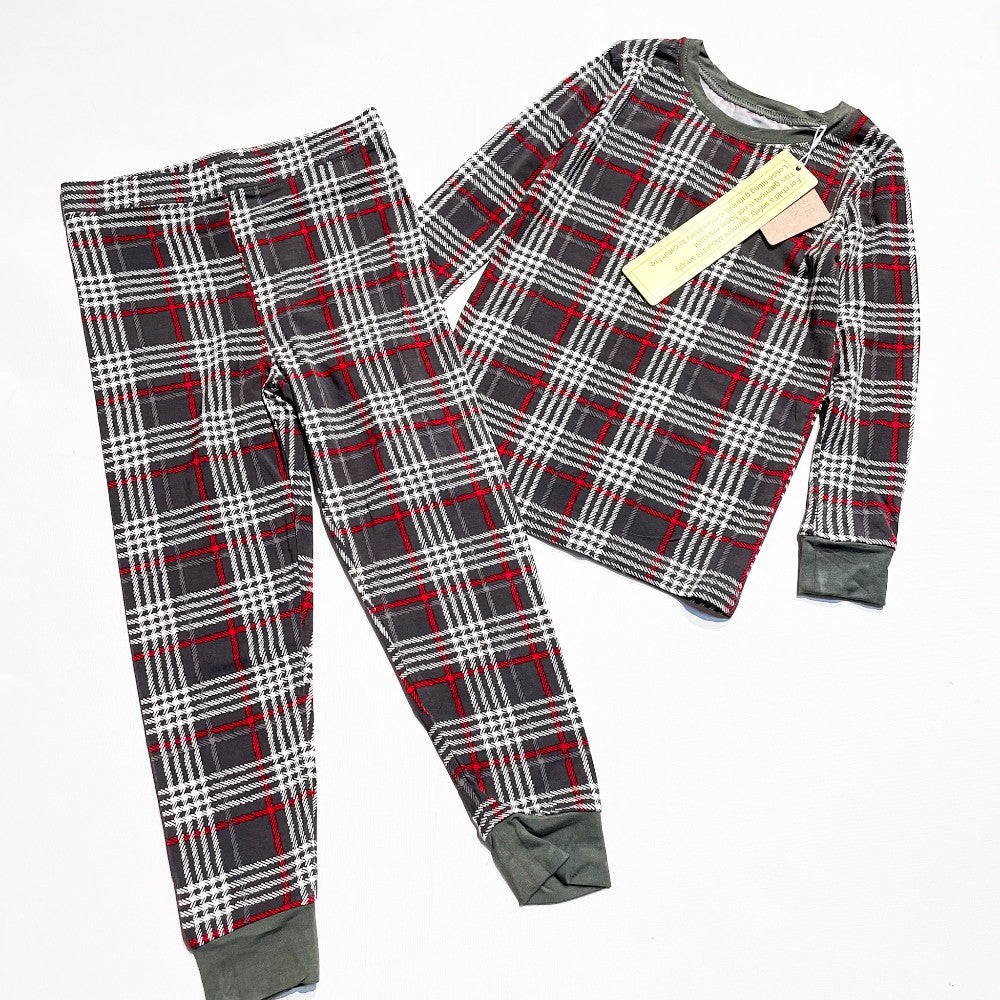 Mebie Baby Plaid Bamboo Sleeper 4Y Reg $46|134195
