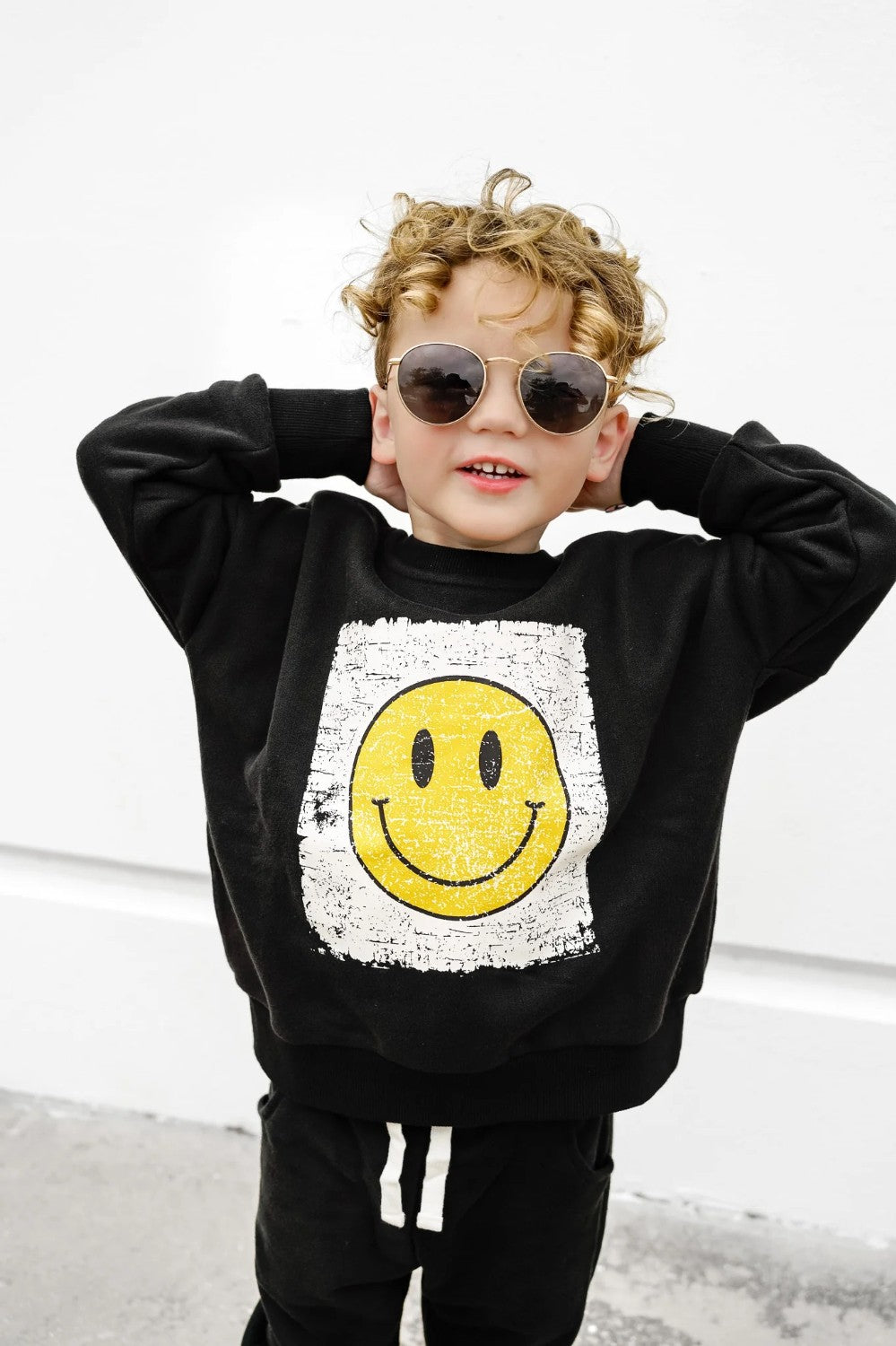 Little Bipsy - Smiley Elevated Crewneck|106972