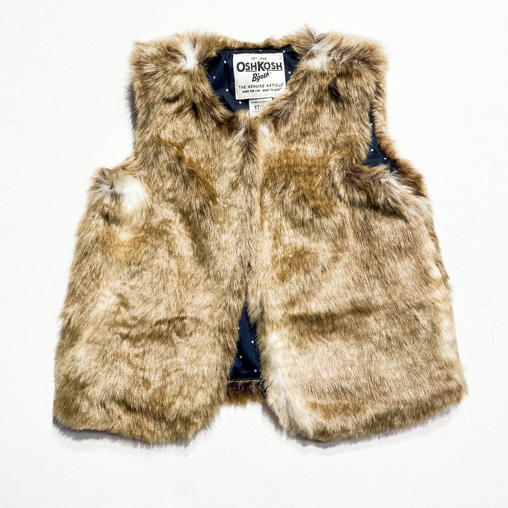 OshKosh Faux Fur Vest 3T|220810