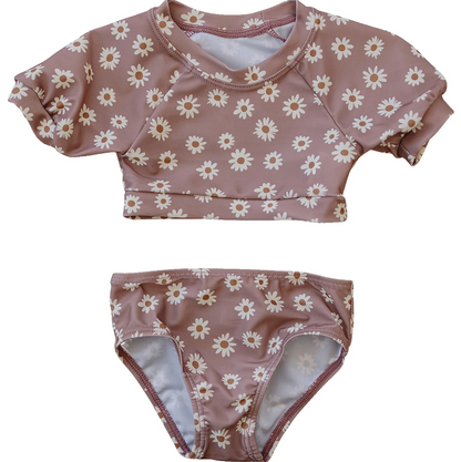 Mebie Baby - Daisy Short Sleeve Bikini Set|87730