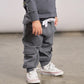 Little Bipsy - Stitch Pocket Cargo Jogger - Smoke|113647