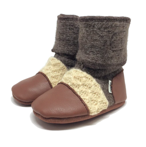 Little Earth Felted Wool Booties|76178