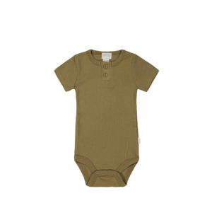 Jamie Kay - Organic Cotton Modal Darcy Rib Tee Bodysuit - Buffalo|153331