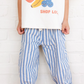 Roobear - Linen Striped Pants - Blue|205893