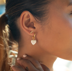 Dia Drop Earrings - 18K PVD Gold Plating|176755