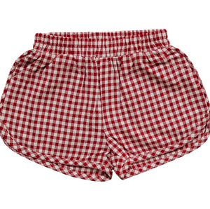 Mebie Baby -Red Gingham Shorts|118315