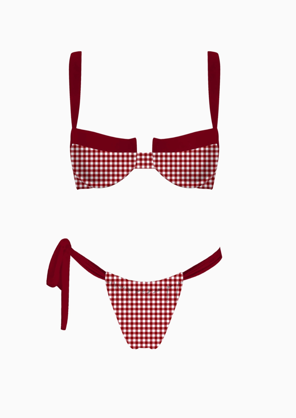 Sundaze Brunch - Parker Bikini Set Red|215119
