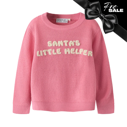 Pre Sale: Name It - Santas Helper Sweater Pink 9235
