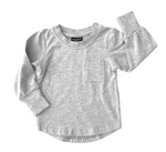 Little Bipsy - Grey Long Sleeve Pocket Tee|84327