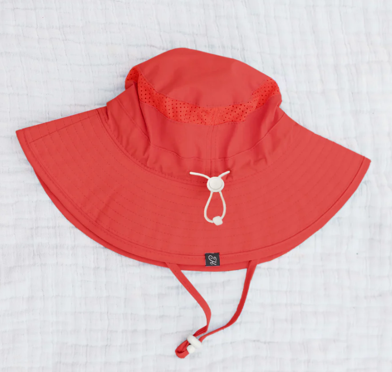 Honeysuckle - Red - Bucket Sunhat|203280