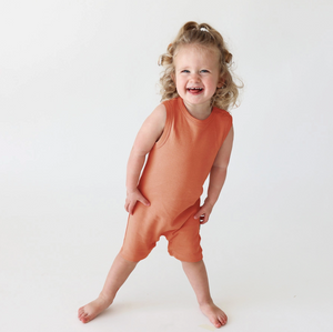 Parade Organics Tank Romper - Mandarin|202610