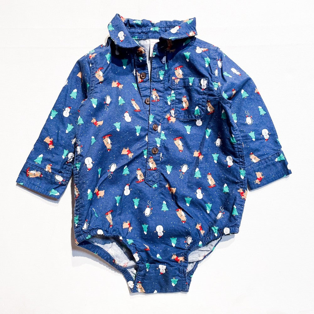 Joe Fresh Button Up 6-12M|140644
