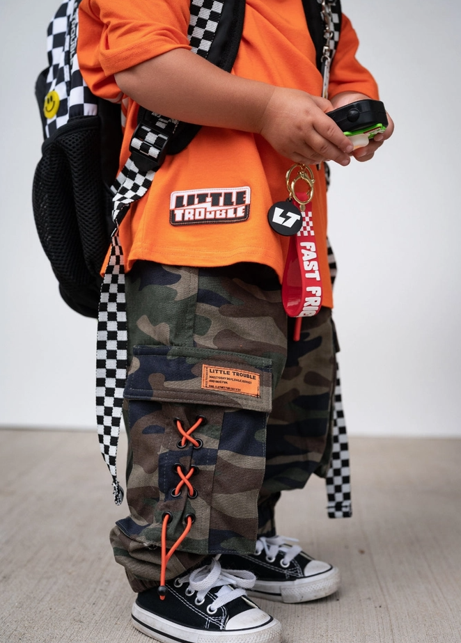 Little Trouble - Baggy Camo Cargos|172352