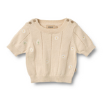 Wheat - Knit Top S/S Malvina Sandshell|197161