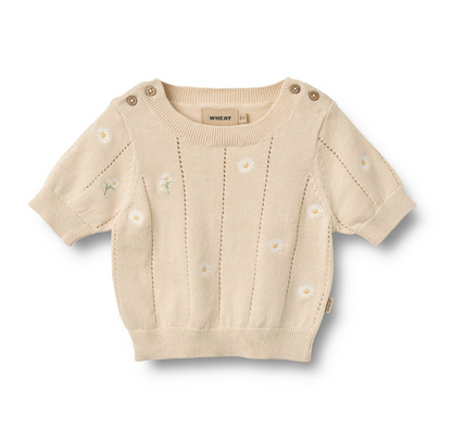 Wheat - Knit Top S/S Malvina Sandshell|197161