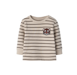 Name It - Mocha Striped Tiger Sweatshirt|213787