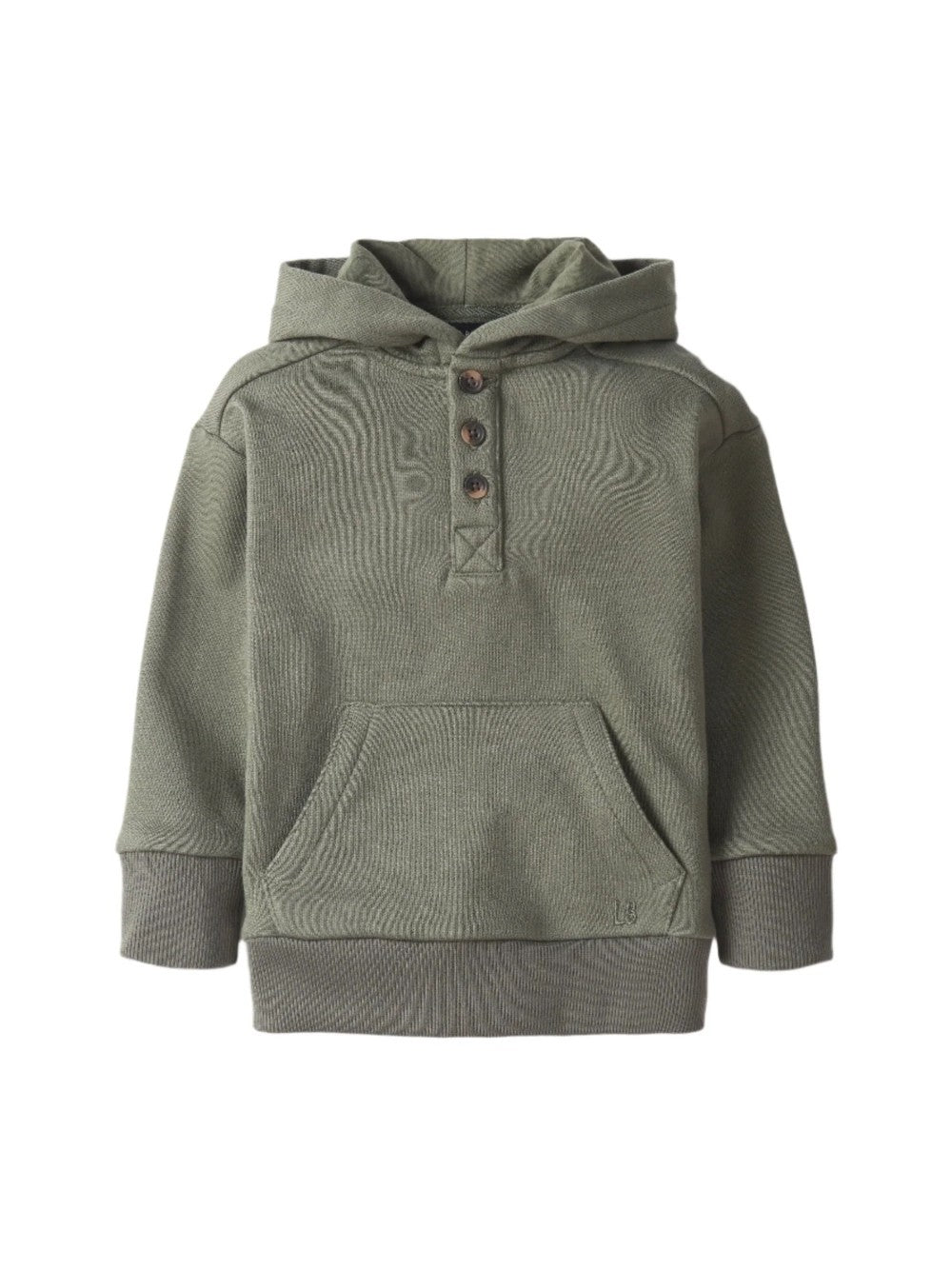 Little Bipsy - Henley Hoodie - Pine|114384