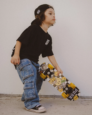 Little Trouble - Smiley Face Jeans|164225