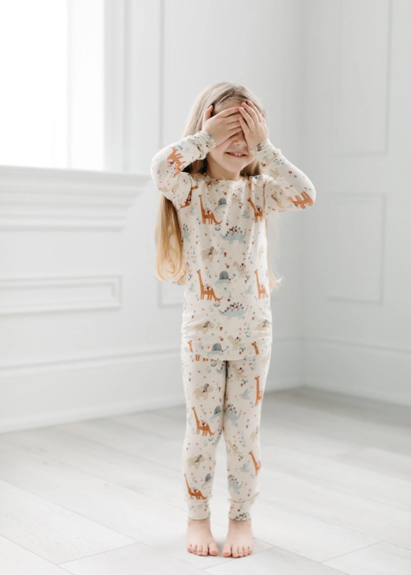 Loulou Lollipop - Long Sleeve Pajama Set Baby Dinomite|114274