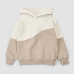 Miles The Label - Birch and Taupe Hooded Sweatshirt|182475