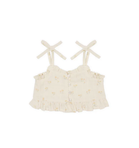 Jamie Kay - Organic Cotton Muslin Mirabel Top - Pauline Chamomile|136641